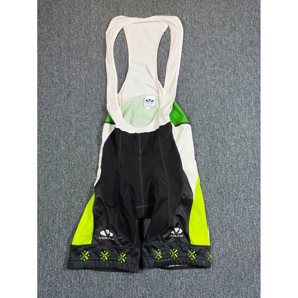 Voler Torino Mens Cycling Bib Shorts Medium‎ Black Green  Made in USA